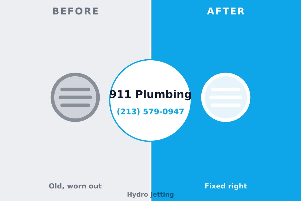 Before and after: plumbing repair Warrensville Heights, OH